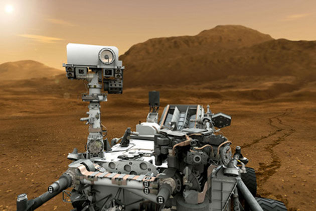 Mars-Rover Curiosity Spuren